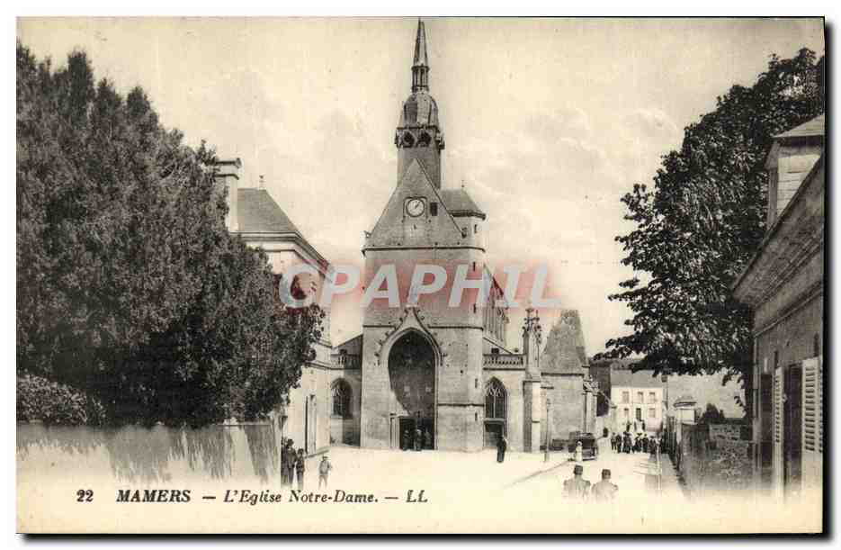 CPA Mamers L Eglise Notre Dame