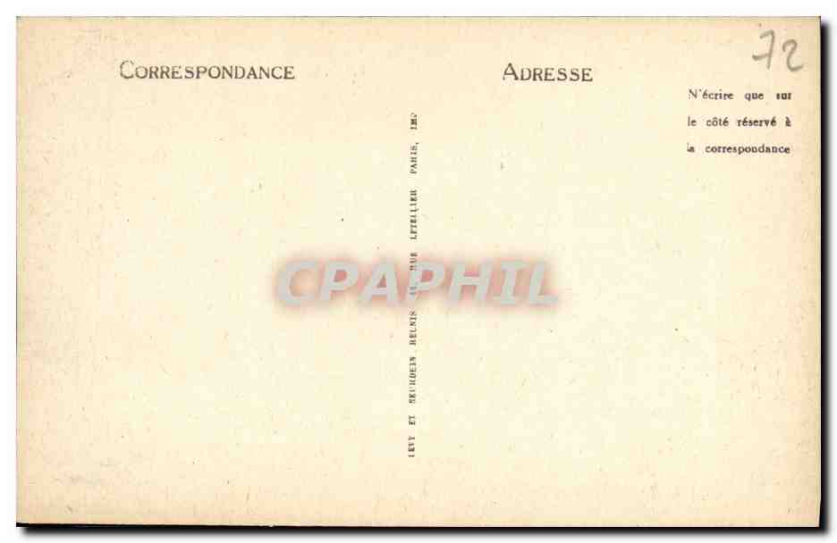 CPA Mamers L Eglise Notre Dame — Rückseite