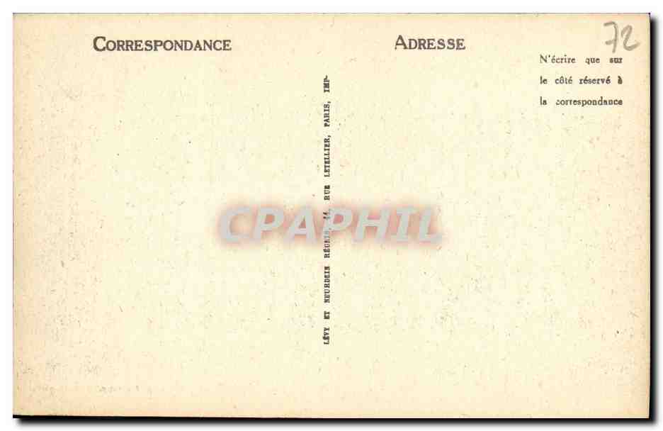 CPA Mamers Foret de Perseigne La Croix Samson — Rückseite