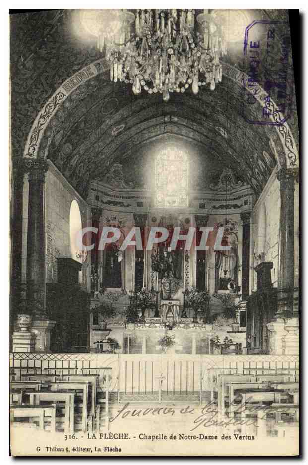CPA La Fleche Chapelle de Notre Dame des Vertus