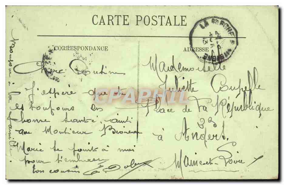 CPA La Fleche Le Prytanee La Salle d Honneur — Rückseite