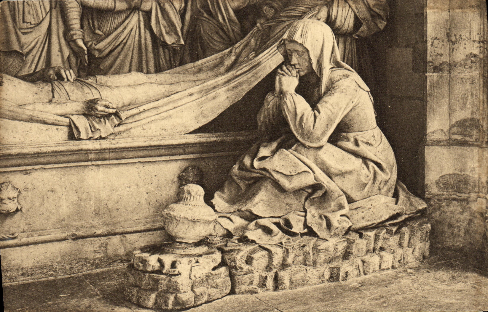 CPA Les Saints de Solesmes La Madeleine au tombeau du Christ
