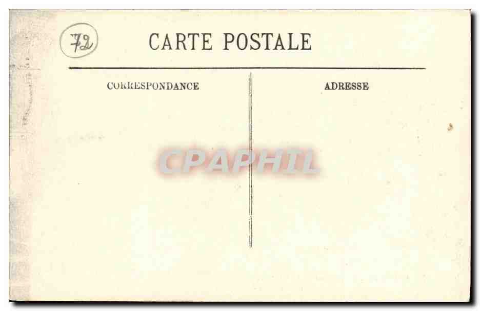 CPA Les Saints de Solesmes Interieur de la Chapelle Les Stalles — Verso