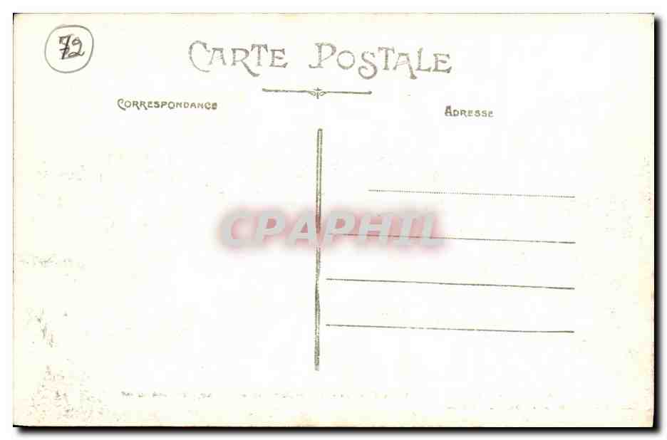 CPA Abbaye des Benedictins de Solesmes Notre Dame la Belle Le couronnement  — Rückseite