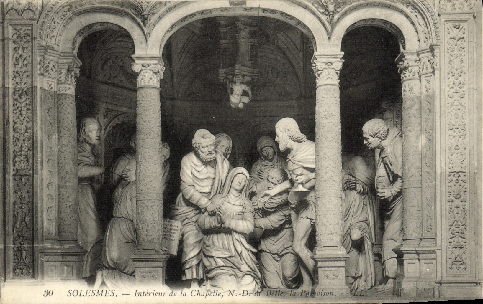 CPA Abbaye de Solesmes Interieur de la Chapelle ND la Belle La Pamoison 