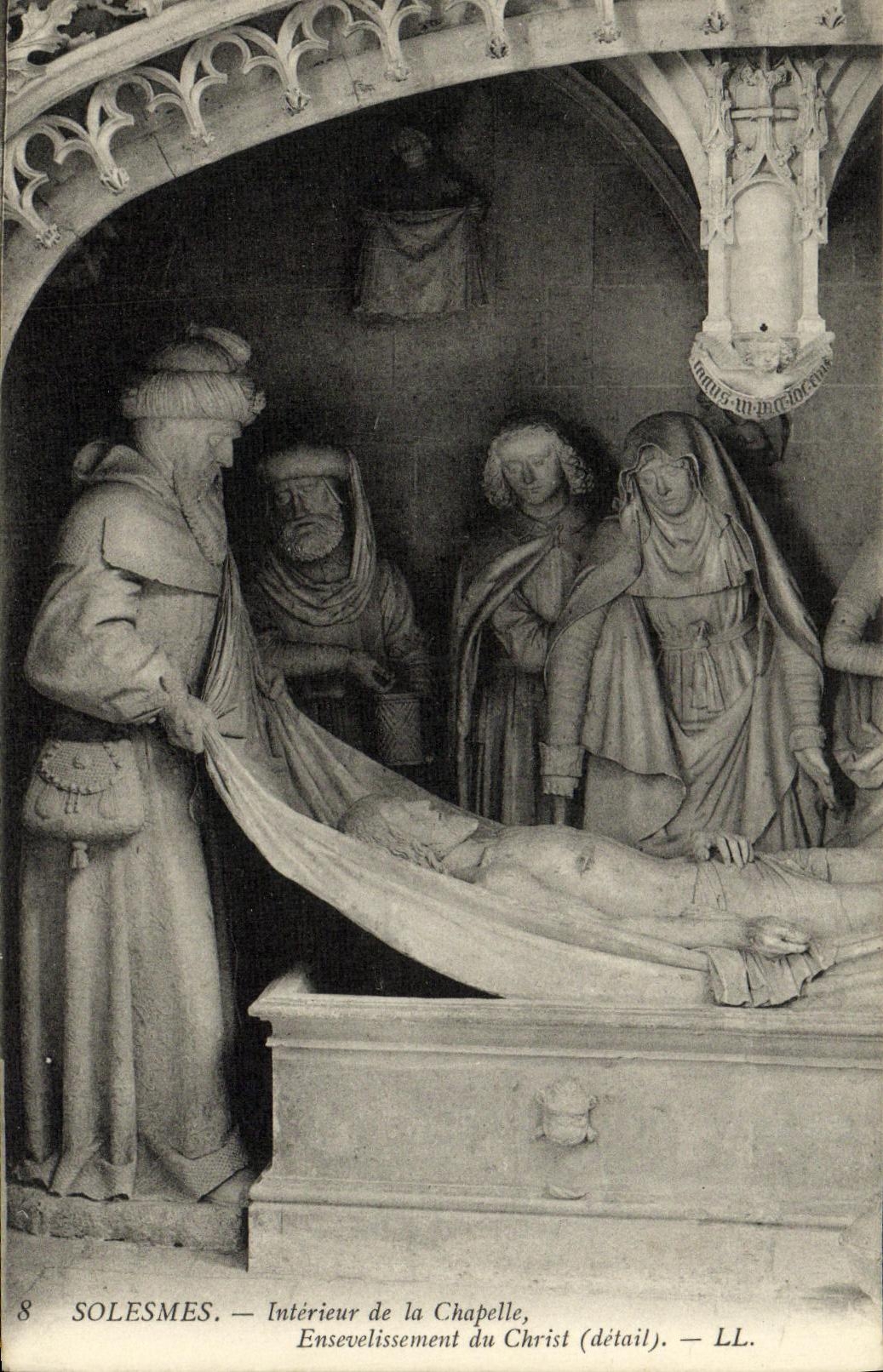 CPA Abbaye de Solesmes Interieur de la Chapelle Ensevelissement du Christ 