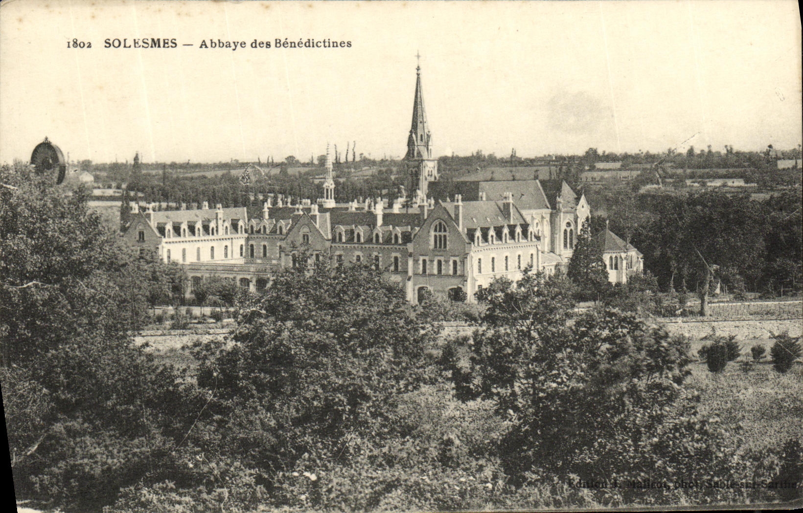 CPA Solesmes Abbaye des Benedictines