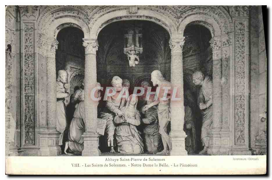 CPA Solesmes Les Saints Notre Dame la belle La pamoison