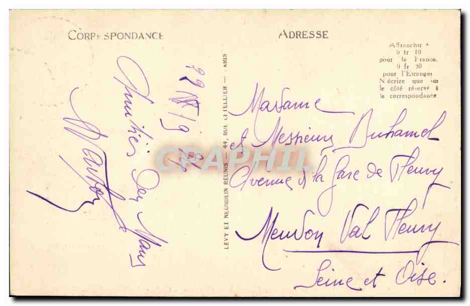 CPA Le Mans Interieur de Notre Dame de la Couture Chasse de Sainte Marcelle  — Rückseite