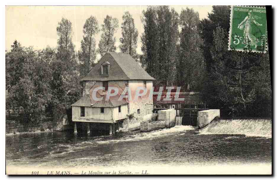 CPA Le Mans Le moulin sur la Sarthe 