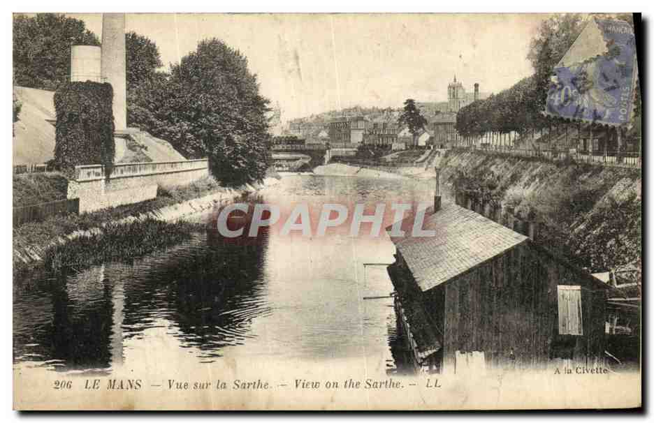 LE MANS — Vue sur la Sarthe — LL