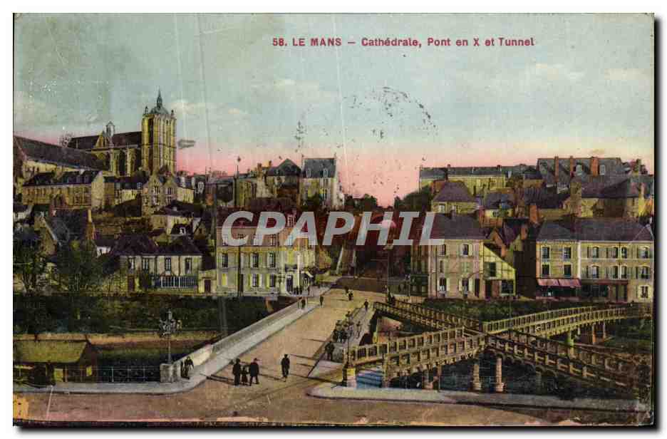 Le Mans — Cathédrale, Pont en X et Tunnel