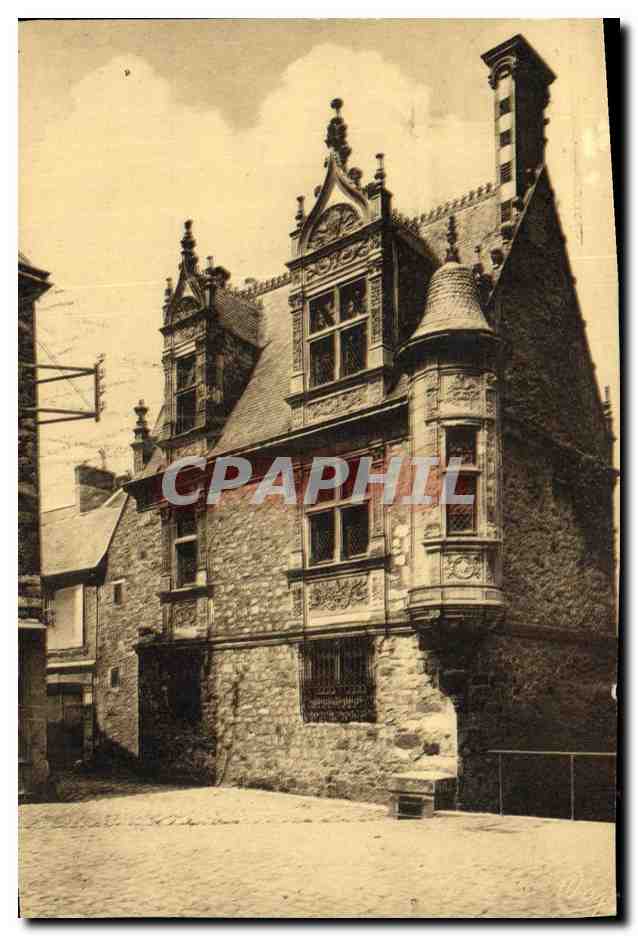 CPA Le Mans Maison du 15eme Place du chateau