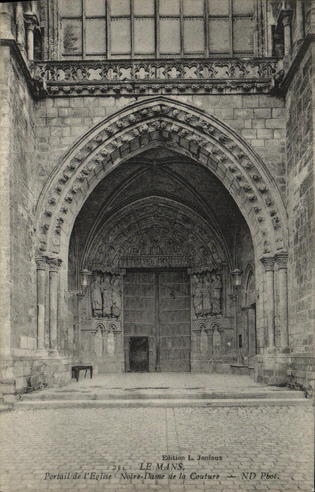 Portail de l'Église Notre-Dame de la Couture — Le Mans — Édition L. Joniaux, n° 255