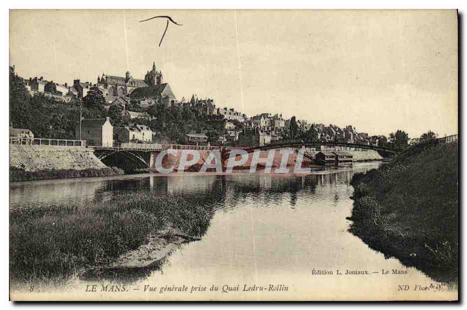 CPA Le Mans Vue Generale Prise du Quai Ledru Rolin