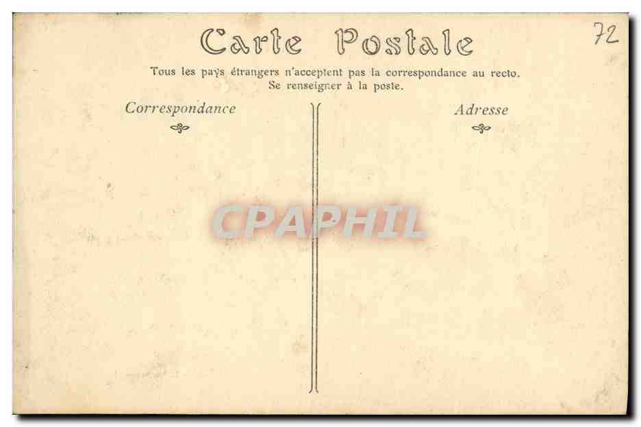 CPA Le Mans Vue Generale Prise du Quai Ledru Rolin — Verso