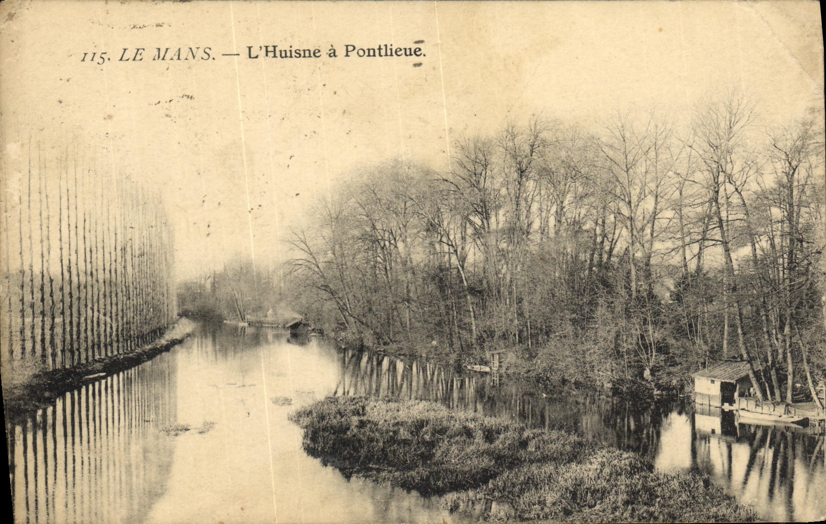 CPA Le Mans L Huisne a Pontlieue