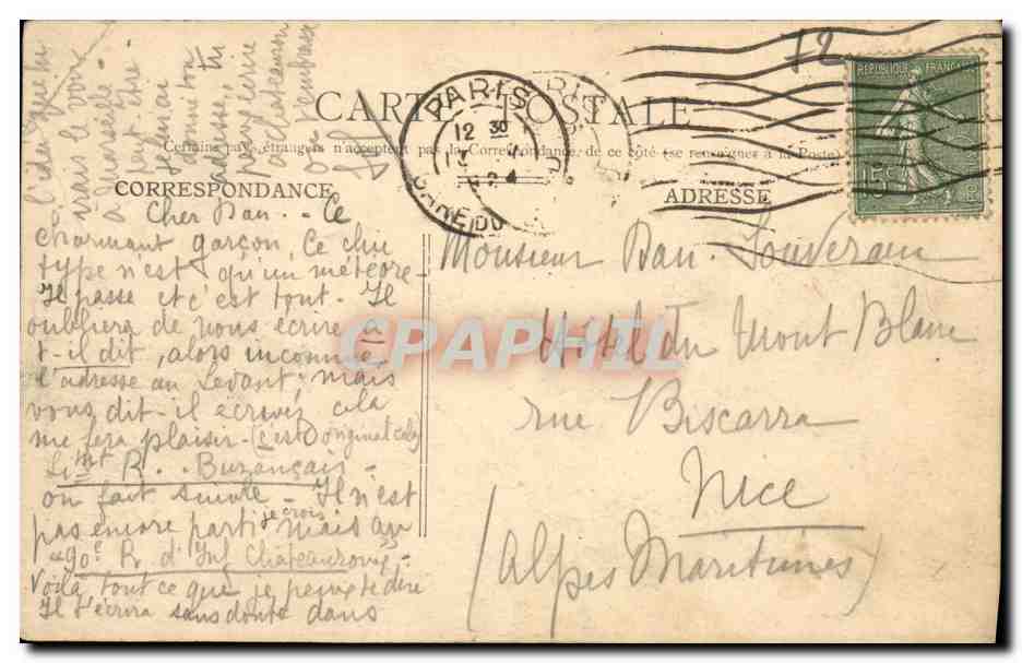 CPA Le Mans L Huisne a Pontlieue — Rückseite