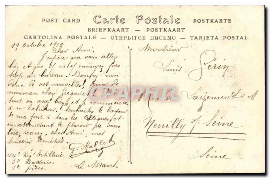 CPA Le Mans Vue Generale Prise du Quai Ledru Rollin — Rückseite