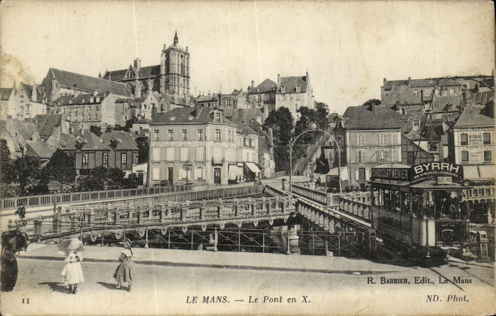 Le Mans — Le Pont en X — R. Barbier, Edit., Le Mans