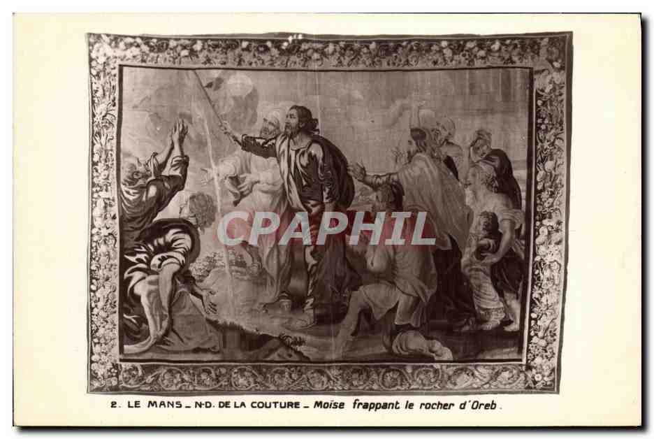 Moïse frappant le rocher d'Oreb — N.D. de la Couture — Éditeur : Monuments Historiques de France