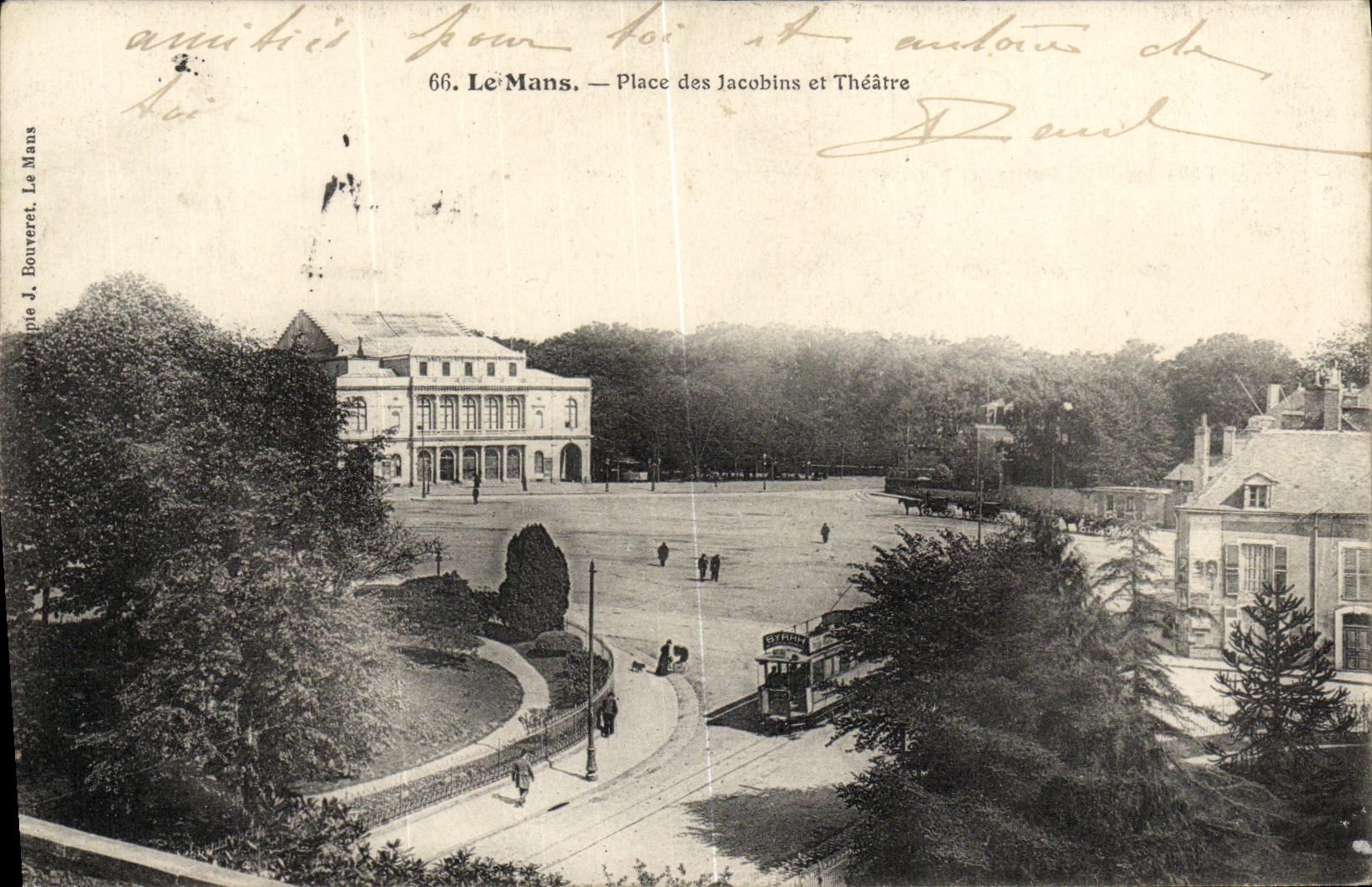 Le Mans — Place des Jacobins et Théâtre — J. Bouveret, n°66