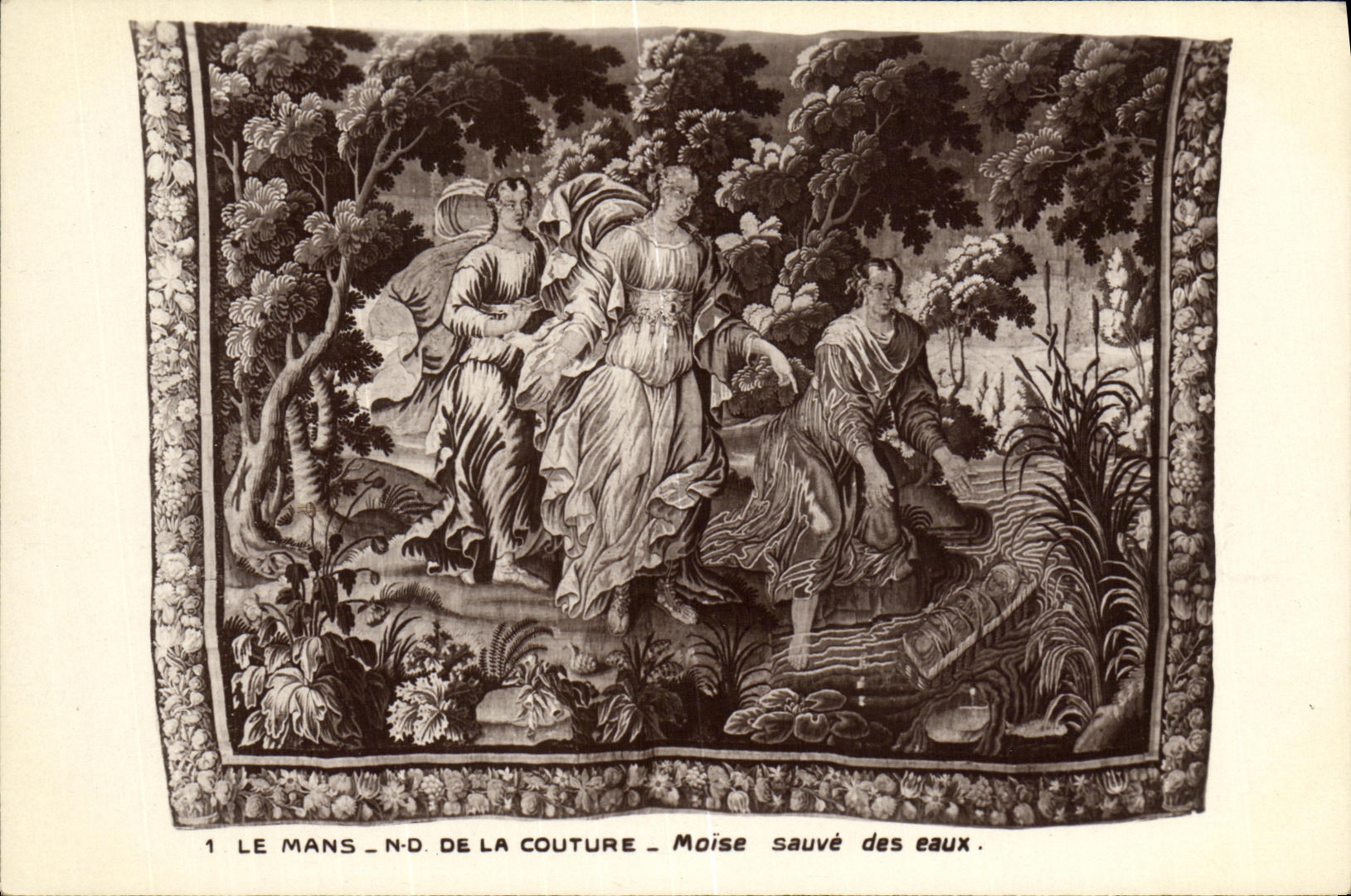 Le Mans - N.D. de la Couture - Moïse sauvé des eaux