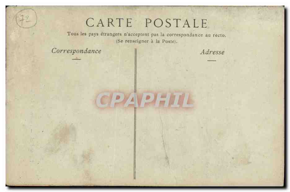 CPA Le Mans Fenetre de la Maison de la Reine Berengere — Verso