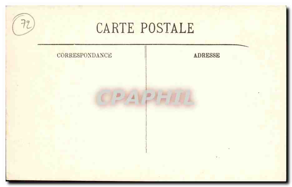 CPA Le Mans Vue Generale Vers le Pont en X  — Rückseite
