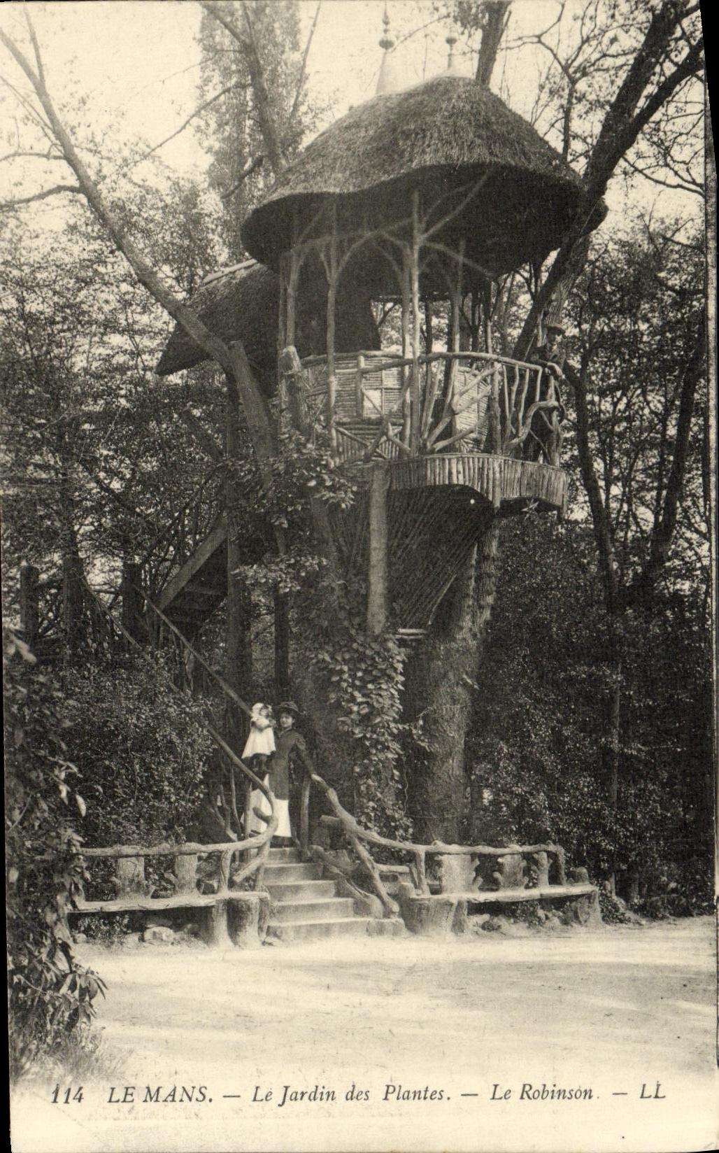 CPA Le Mans Le Jardin des Plantes Le Robinson