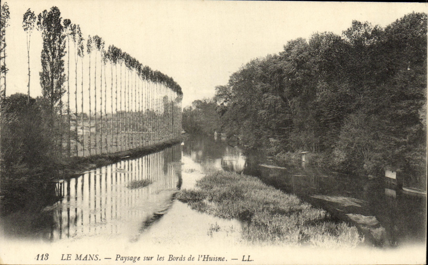 Le Mans — Paysage sur les Bords de l'Huisne — LL. — N° 113