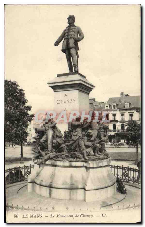 CPA Le Mans Le Monument de Chanzy Militaria