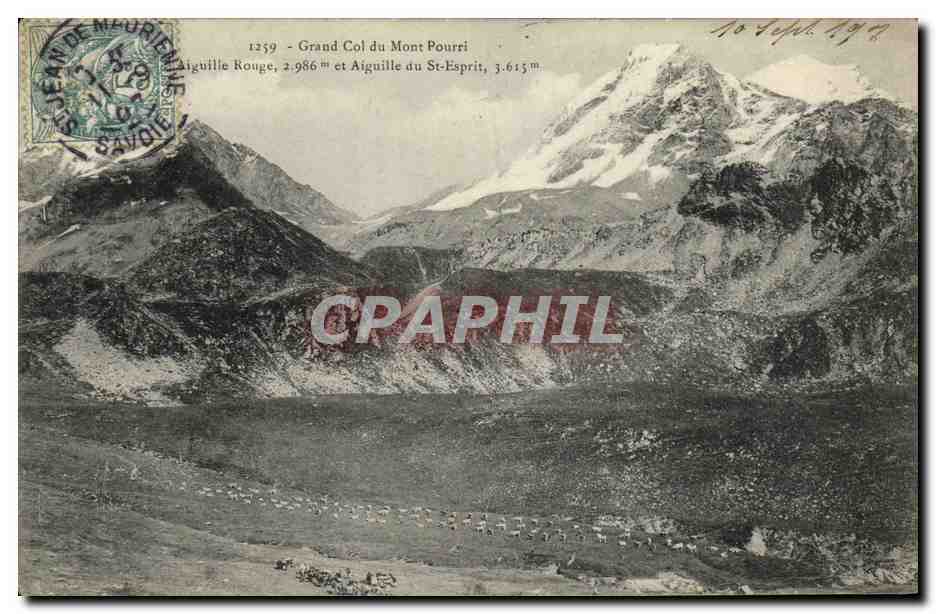 CPA Grand col du Mont Pourri Aiguille rouge et aiguille du St Esprit 