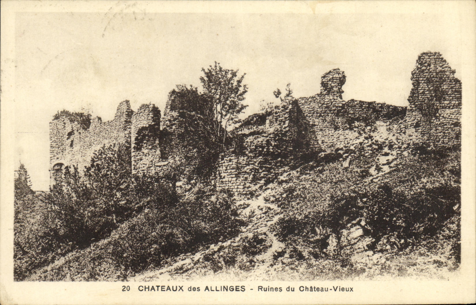 CPA Chateaux des Allinges Ruines du Chateau Vieux