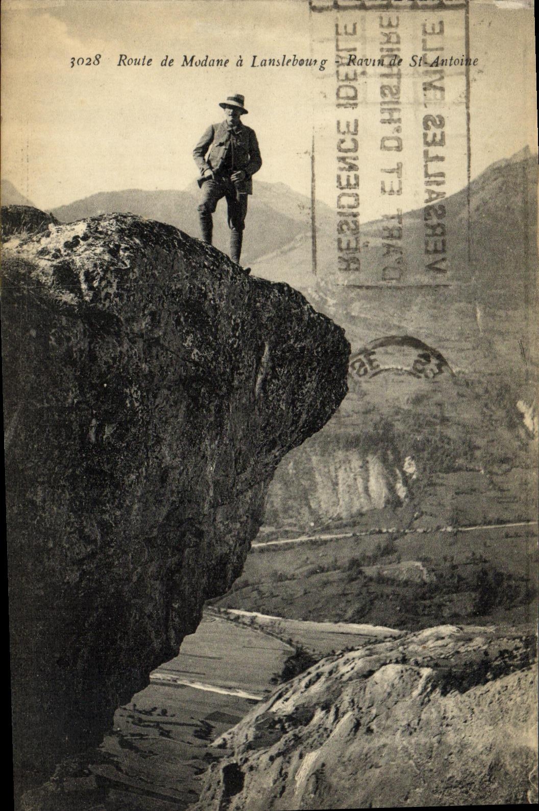 CPA Route de Modane a Lanslebourg Ravin de St Antoine 
