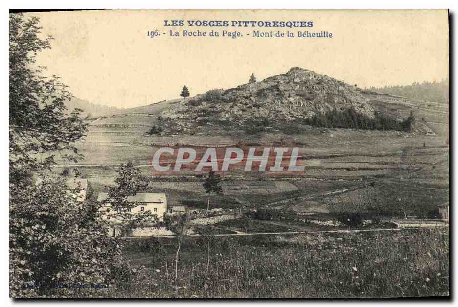 CPA Les Vosges Pittoresques La Roche du Page Mont de La Beheuille