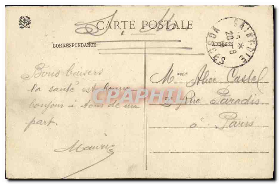 CPA Environs de St Die Colline de la Bolle et vallee de Taintrux  — Rückseite