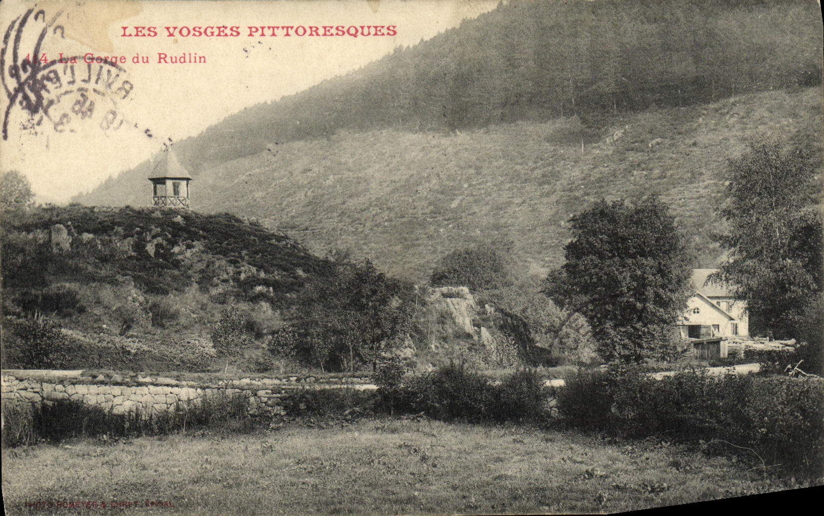 CPA Les Vosges Pittoresques La gorge du Rudlin 