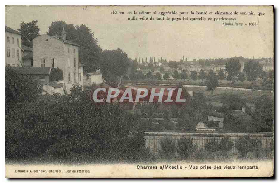 CPA Charmes Moselle Vue Prise des Vieux Remparts