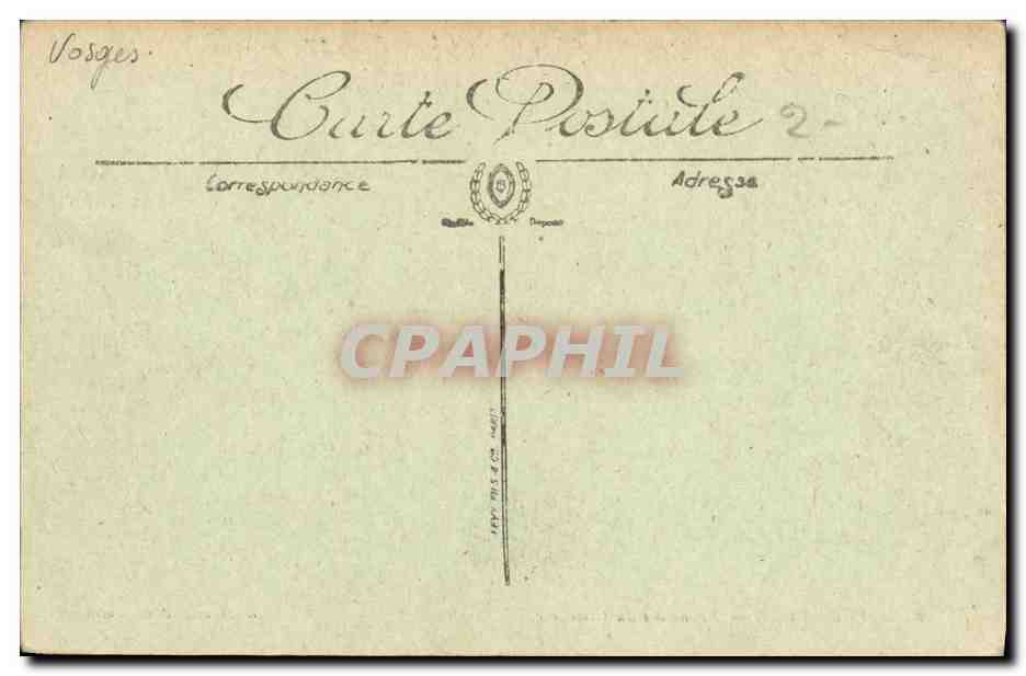 CPA Rambervillers Monument du Cimetiere — Rückseite