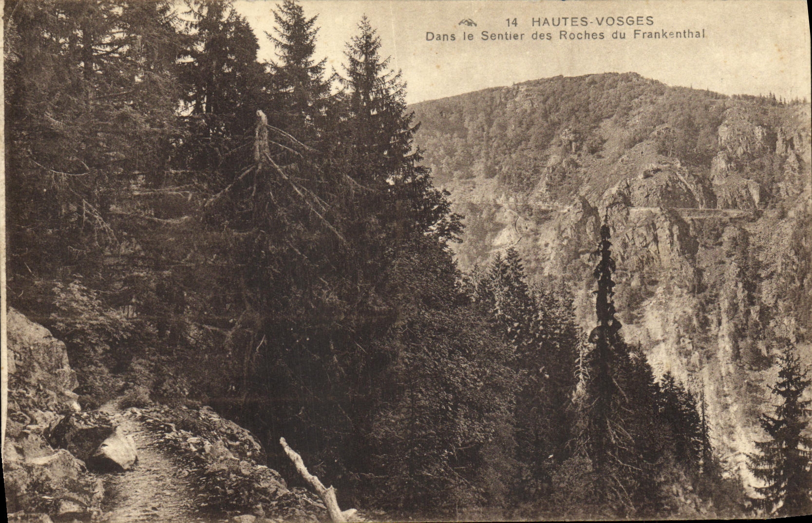 Sentier des Roches du Frankenthal — Hautes-Vosges — n°14 — éditeur CPAPHIL