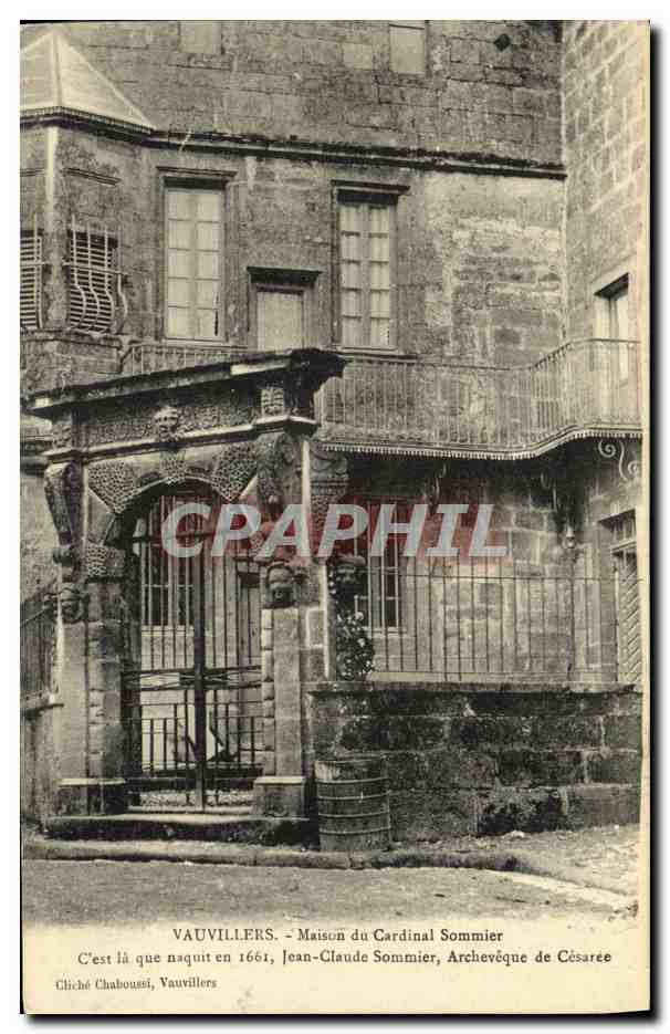 CPA Vauvillers Maison du Cardinal Sommier