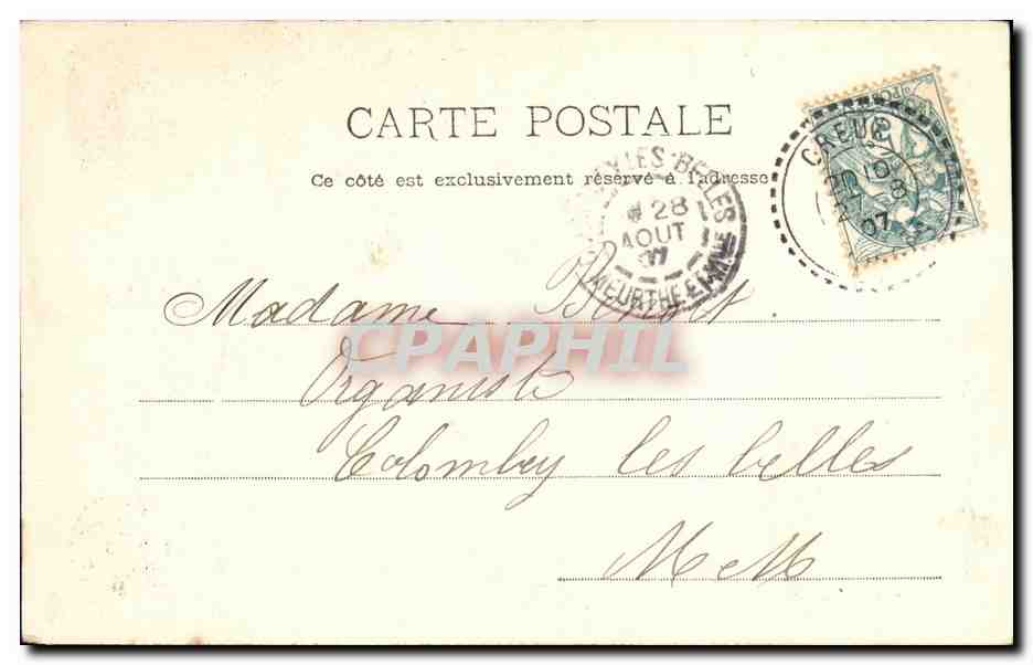CPA Domremy La Basilique Vallee de la Meuse — Rückseite