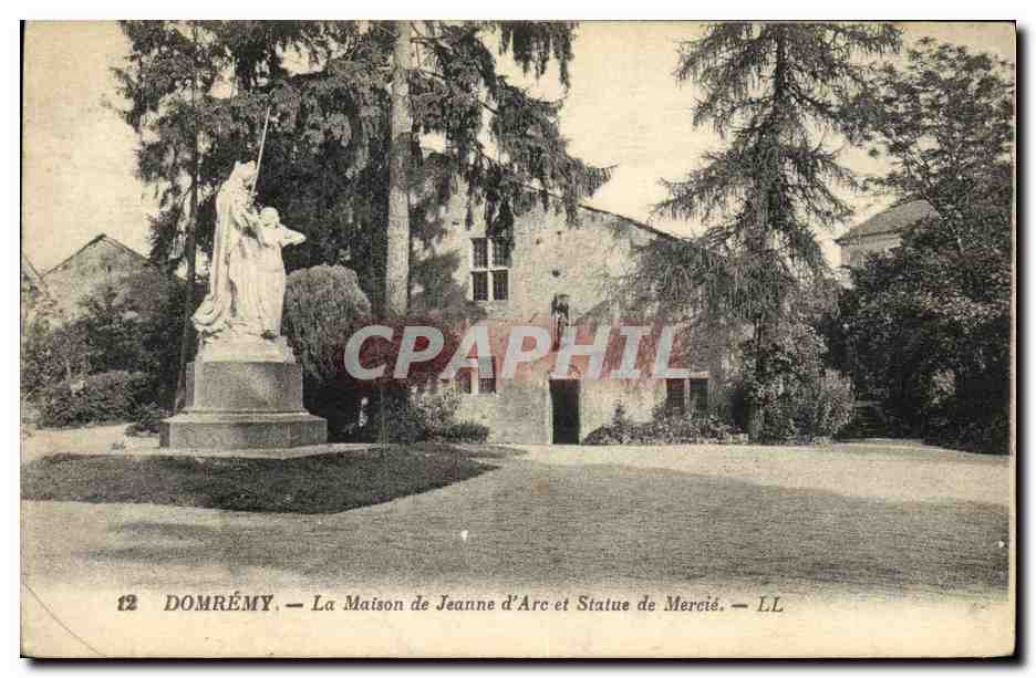 Domrémy — La Maison de Jeanne d'Arc et Statue de Mercié — LL n°12