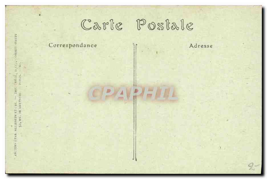CPA Bussang La Vallee de la Hutte — Rückseite