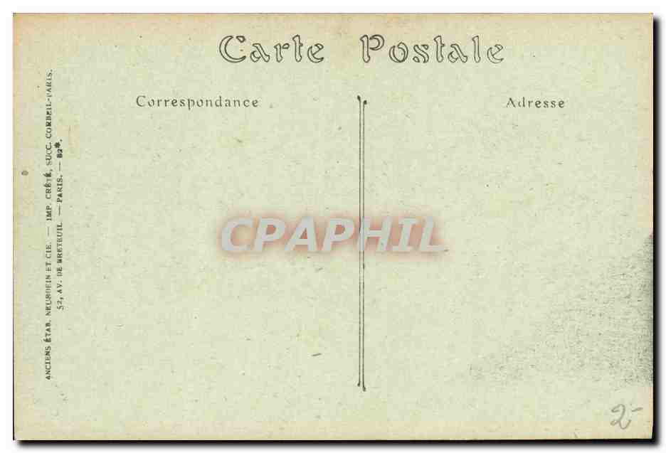 CPA Bussang Vue Generale Prise de Noire Goutte — Rückseite