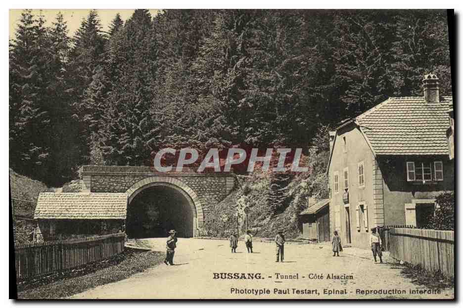 CPA Bussang Tunnel Cote Alsacien