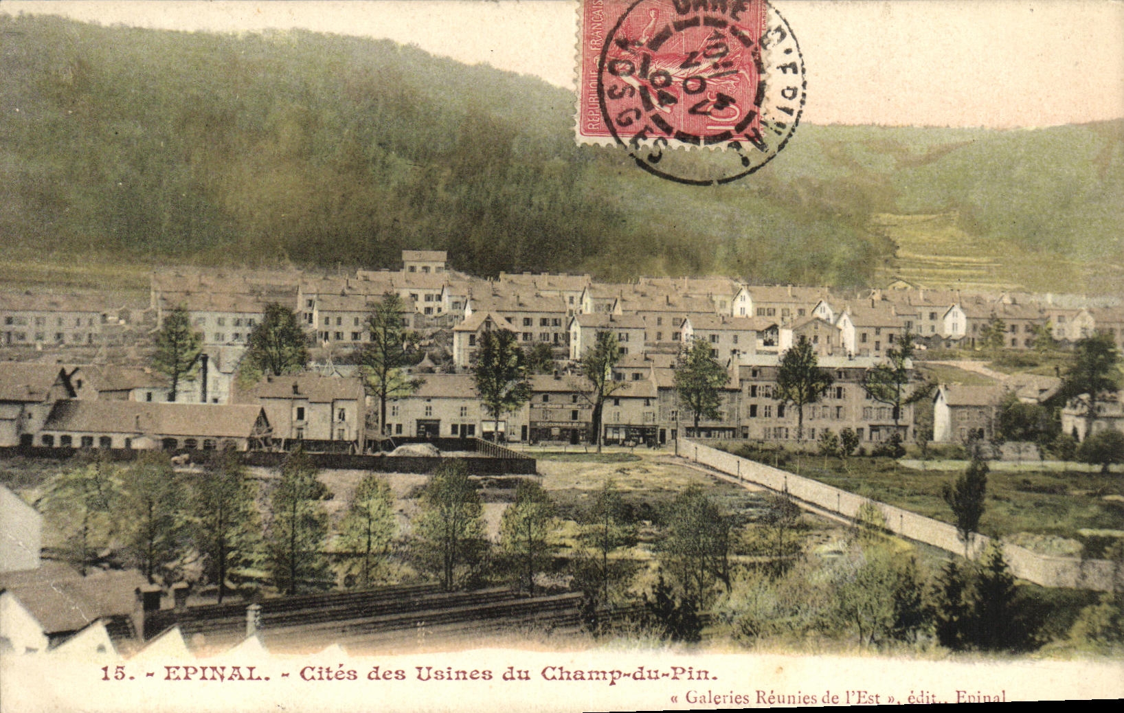 CPA Epinal Cites des Usines Du Champ Pin