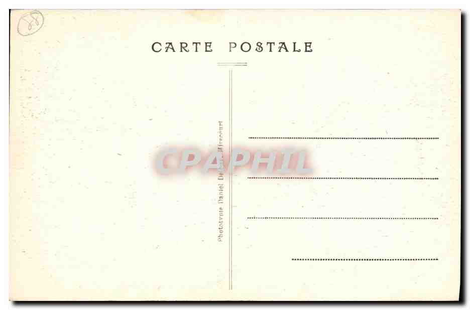 CPA Contrexeville Le Casino et le Parc Vus a Vol d Oiseau — Back