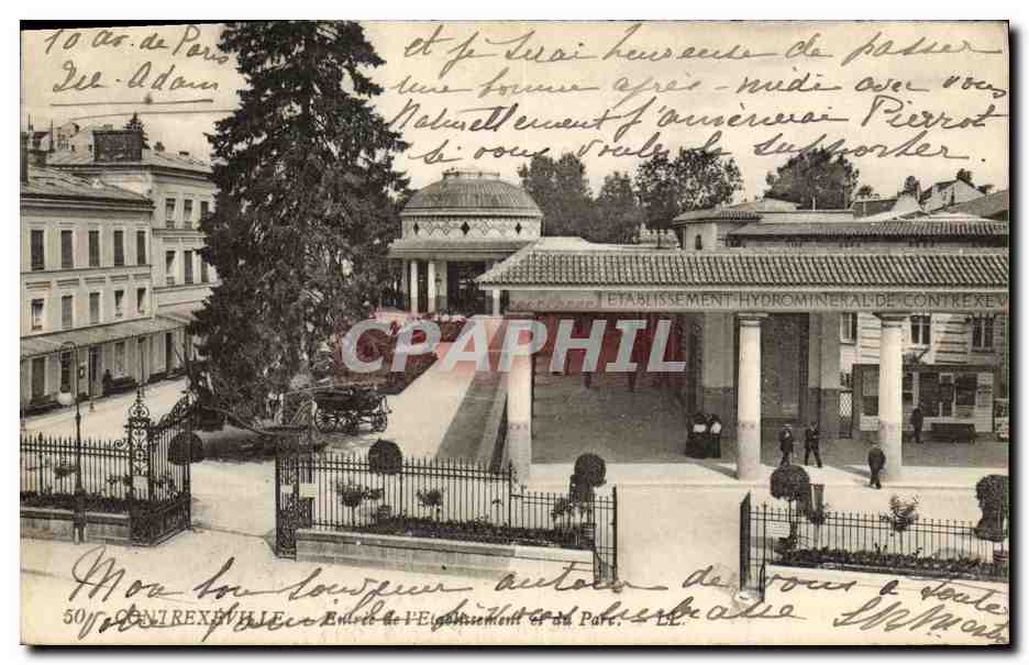 CPA Contrexeville Entree de l etablissement et du parc 